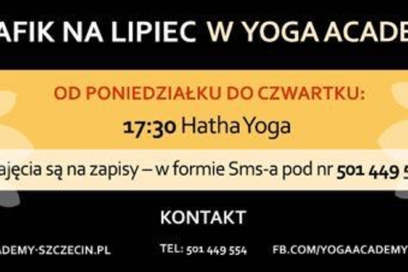 Nowy grafik zajęć w Yoga Academy